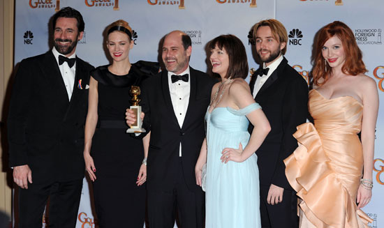 Photos of Mad Men in Press Room