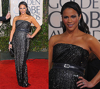 Paula Patton in Kaufman Franco at 2010 Golden Globes