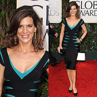 Perry Reeves in Herve Leger at 2010 Golden Globe Awards