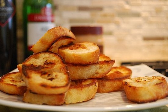 Toasted baguettes
