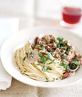 Fast & Easy Real Simple Recipe For Spaghetti With Beef Mushroom Sauce