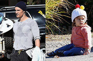 Photos of Matthew McConaughey and Levi McConaughey Wearing a Pom Pom Hat in Malibu