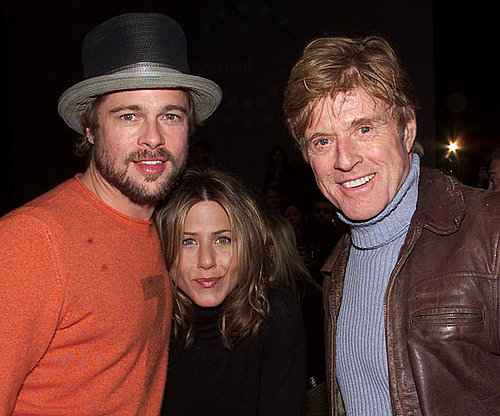 Robert Redford posed with Brad Pitt and Jennifer Aniston before the premiere of The Good Girl during the 2002 festival.
Robert Redford posed with Brad Pitt and Jennifer Aniston before the premiere of The Good Girl during the 2002 festival.