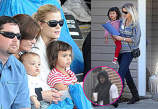 Photos of Tiger Woods in Mississippi and Charlie and Sam Woods at Sea World in FL