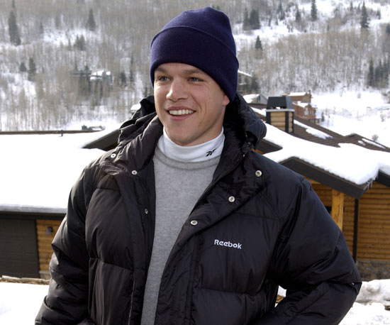 Matt Damon was ready for the cold in 2002.
Matt Damon was ready for the cold in 2002.