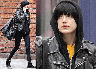 Photos of Agyness Deyn out in New York City on Her Phone, Agyness Has Become Friends with James Franco