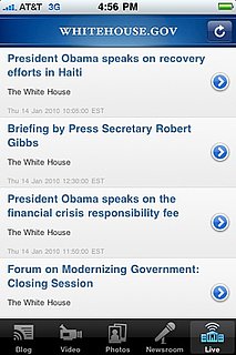 The White House Releases iPhone App