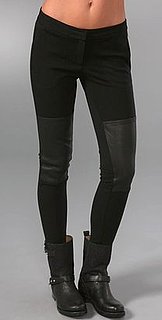 Leather and Jersey Leggings
