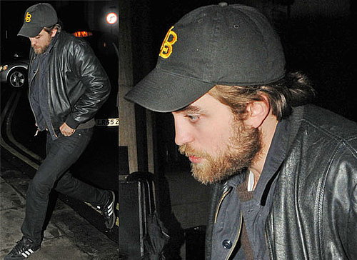 Photos of Robert Pattinson and His Overgrown Beard Out in London Where He's Filming a Segment for the Hope for Haiti Telethon