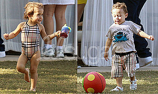 Celebaby Style: Emme and Max Anthony's Burberry Swimsuits