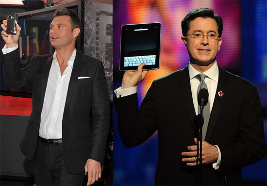 Photos of the iPad and Flip UltraHD at the 2010 Grammy Awards