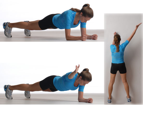Elbow Plank With Reach 