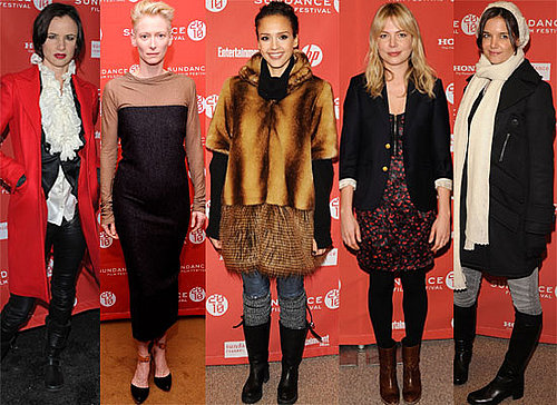Photos of all the Celebs at Sundance Film Festival 2010 including Katie Holmes, Michelle Williams, Ryan Reynolds, Bradley Cooper