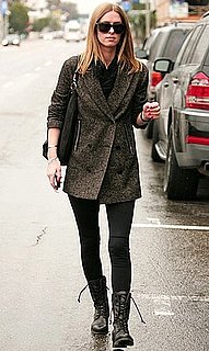 Nicky Hilton Wearing Combat Boots on Melrose Avenue