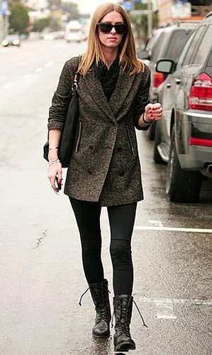 Nicky Hilton Wearing Combat Boots on Melrose Avenue