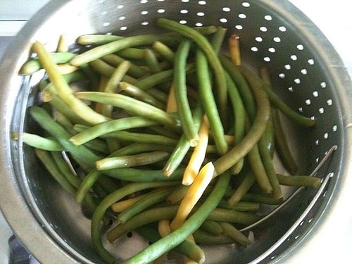Straining the Beans Straining the Beans