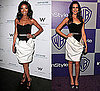 Brandy and Odette Yustman Wearing Same Paule Ka Dress