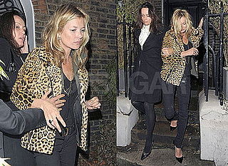 Photos of Kate Moss Looking a Little Tired Leaving a Friend's House