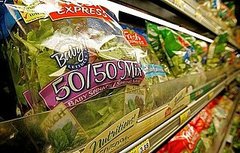Bacteria and Fecal Contaminants Found in Pre-Washed, Bagged Salad Mixes