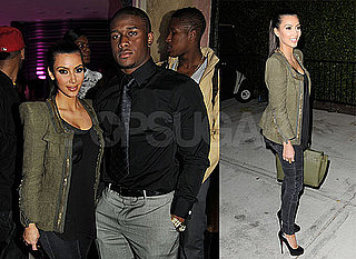 Photos of Kim Kardashian and Reggie Bush Celebrating After the 2010 Super Bowl