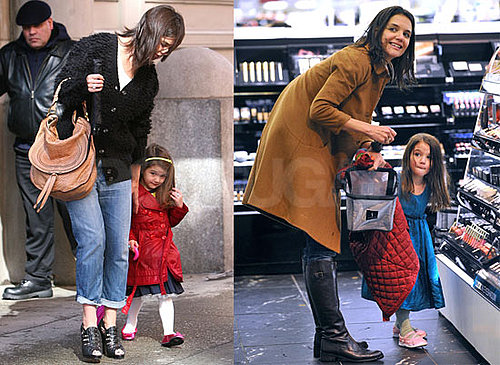 Photos of Katie Holmes and Suri Cruise Shopping at Sephora and Leaving Their Hotel in NYC 2010-02-11 19:30:06