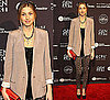 Whitney Port in Leopard Print Leggings at Gen Art's The New Garde Fashion Presentation in NYC