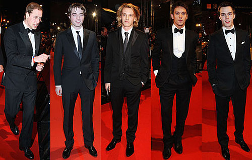 Photos of All the Men on BAFTAs 2010 Red Carpet Prince William, Robert Pattinson, Jamie Campbell Bower, Jonathan Rhys Meyers 2010-02-21 16:00:55