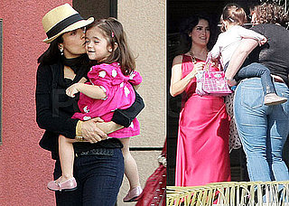 Photos of Salma Hayek, Valentina Pinault, And Francois-Henri Pinault Out in LA During Their Anniversary And Valentine's Day