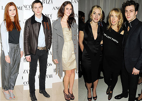 Photos of Kate Winslet, Kaya Scodelario & Elliott Tittensor, Nicholas Hoult, Aaron Johnson & Sam Taylor-Wood at Pre BAFTA Party