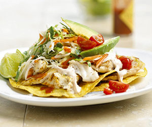 Fish Tostadas With Chili Lime Cream Recipe