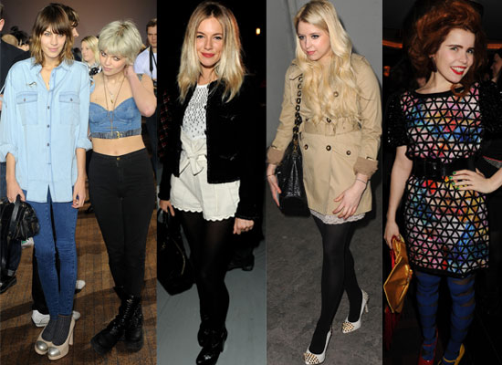 Photos of Celebs at Parties and in the Front Row at London Fashion Week 2010 Including Alexa Chung, Sienna Miller Photos of Celebs at Parties and in the Front Row at London Fashion Week 2010 Including Alexa Chung, Sienna Miller