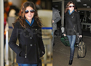 Photos of Anna Kendrick at LAX After Attending BAFTA Awards With Robert Pattinson and Kristen Stewart