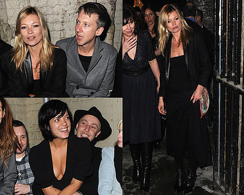 Photos of Kate Moss and Lily Allen at London Fashion Week 2010-02-24 17:00:00