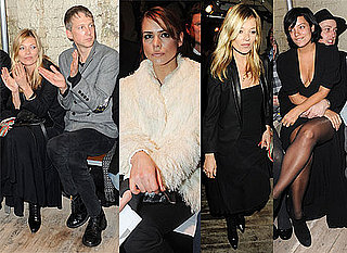 Photos of Kate Moss, Jefferson Hack, Lily Allen, Zak Starkey and James Brown at the Final Day of London Fashion Week 2010