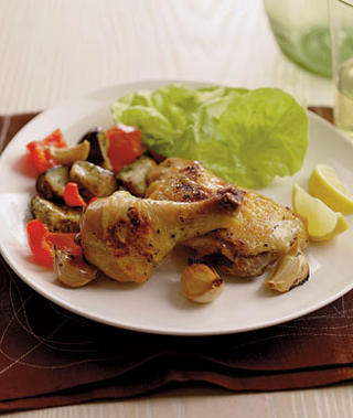 Fast & Easy Recipe for Roasted Greek Chicken & Vegetables