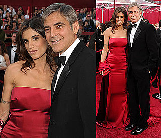 Photos of George Clooney and Elisabetta Canalis at the 2010 Oscars