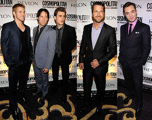 Photos of Kellan Lutz, Paul Wesley, Ed Westwick, Gerard Butler and Stephen Moyer at Cosmopolitan Party 2010-03-02 14:30:17