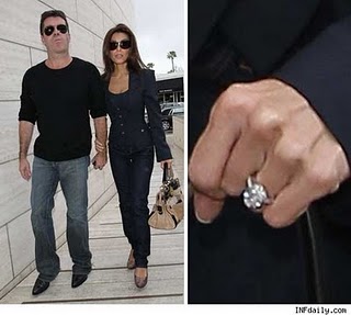 Simon Cowell's future Wife Shows off Massive Rock 