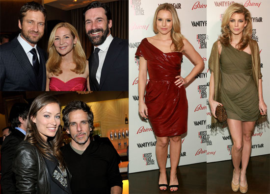 Photos of Ben Stiller, Gerard Butler and Kristen Bell at the 2010 Vanity Fair Oscars Preparty in LA Photos of Ben Stiller, Gerard Butler and Kristen Bell at the 2010 Vanity Fair Oscars Preparty in LA