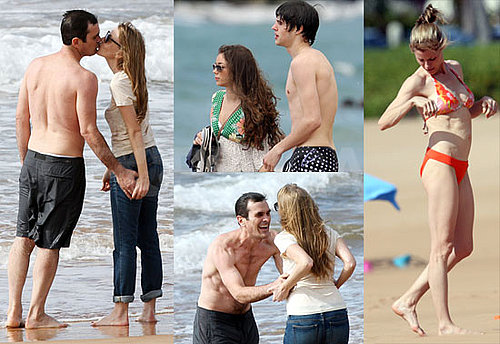 Photos of the Cast of Modern Family Filming in Hawaii, Julie Bowen Bikini and Ty Burrell Shirtless