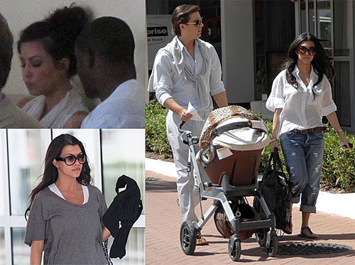 Photos of Kim Kardashian and Reggie Bush Leaving Costa Rica as Kourtney and Scott Disick Film in Miami