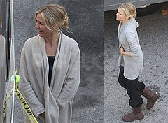 Photos of Cameron Diaz Wearing Uggs on the Set of Bad Teacher in Los Angeles