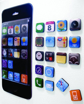 iPhone App Fridge Magnets