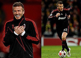 Photos of David Beckham Playing at and Losing in Manchester United's Old Trafford Stadium 2010-03-11 16:00:00
