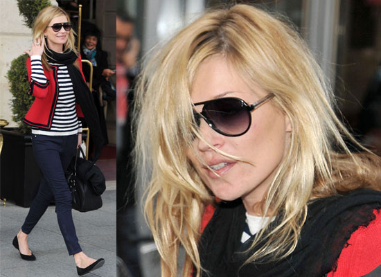 Photos of Kate Moss in Paris for Fashion Week Photos of Kate Moss in Paris for Fashion Week