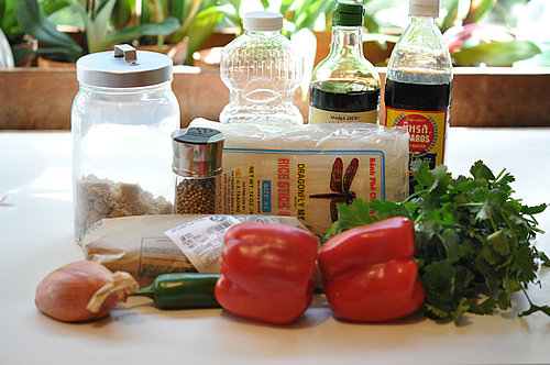 Shrimp, Cilantro and Rice Noodles Shrimp, Cilantro and Rice Noodles