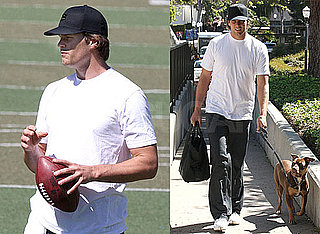 Photos of Tom Brady Playing Football in LA
