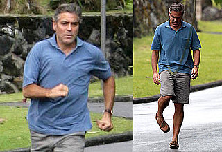 Photos of George Clooney Filming The Descendants in Hawaii