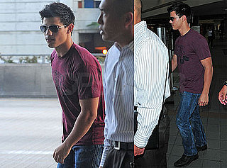 Photos of Twilight Star Taylor Lautner Arriving at LAX