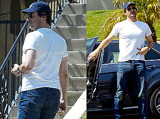Photos of Jon Hamm And Jennifer Westfelt at Their Home in LA